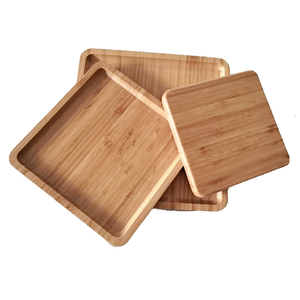 Factory Wholesale Modern Single Wooden Tray Raised Edge Stackable <b>Solid</b> <b>Wood</b> Organizer Tray for <b>Desk</b> Table Kitchen Storage - Product Image 6