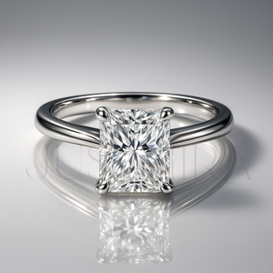 Most Selling Solitaire Radiant Cut Diamond <b>Ring</b> for Everyday Wear Office Use and Elegant Styling Wedding Engagement <b>Ring</b> For Her - Product Image 1