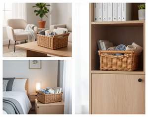 Cesta Organizadora de Cajones de Ratán Artesanal - Product Image 6