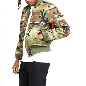 Blouson Bomber Camouflage Personnalisé de Haute Qualité avec Col Montant, Motif Bottomland, Poches Zippées – Vestes Camouflage à Fermeture Éclair - Product Image 4