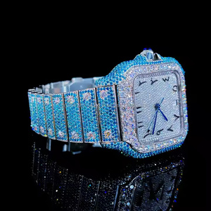 Reloj de Pulsera de Cuarzo con Diamantes Moissanite Phantom Glow para Hombre, Elegante y Moderno para Fiestas - Product Image 2