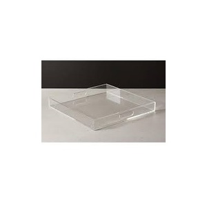Promotional Gift Wholesale Acrylic Tea Coffee Serving Tray <b>Table</b> Ware Serving Tray Unique Look Natural Acrylic Tray Tea Serving - Product Image 2
