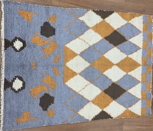 Alfombra de Lana Marroquí de Lujo Anudada a Mano, Alfombra Moderna y Suave para Piso - Product Image 2