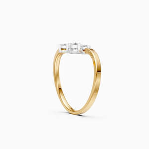 Bague de fiançailles de luxe en platine fine sertie d'un diamant naturel de couleur G, taille brillant, certifié IGI, finition rhodiée - Product Image 5