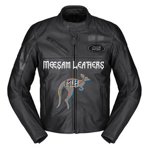 Blousons de course en cuir pour motos, qualité supérieure, cuir de kangourou et de vache, fabriqués au Pakistan, vêtements de moto perforés - Product Image 1