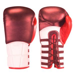 2023 gants de boxe personnalisés professionnels meilleure conception à lacets gants en cuir PU avantage entreprises BE-106 pour adultes - Product Image 3