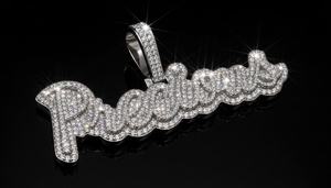 จี้เพชรโมอิสซาไนต์ทรงหรูหราสไตล์ฮิปฮอป Dvars Diamond DDP-167 เงินแท้ 925 ประดับเพชร รูปเลขนำโชค ตัวอักษรย่อ สำหรับแร็ปเปอร์  แบบ unisex - Product Image 5