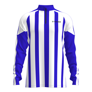 MYTH STAR - Camiseta <span class=keywords><strong>de</strong></span> Fútbol <span class=keywords><strong>de</strong></span> Manga Larga con Cierre <span class=keywords><strong>de</strong></span> 1/4, Uniforme <span class=keywords><strong>de</strong></span> Fútbol Personalizado Sublimado a Rayas, Equipación <span class=keywords><strong>de</strong></span> Fútbol <span class=keywords><strong>de</strong></span> Alto Rendimiento para Equipos - Product Image 2