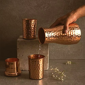 Hammerd <b>Copper</b> <b>Water</b> <b>Bottle</b> Honeycomb <b>Copper</b> <b>Bottle</b> Pure <b>Copper</b> <b>Water</b> <b>Bottle</b> Ayurvedic <b>Copper</b> <b>Bottle</b> Hand Hammered <b>Copper</b> <b>Bottle</b> - Product Image 5
