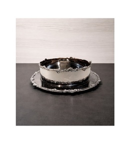 Cuenco decorativo de acero inoxidable de calidad superior Diseño fabuloso Cuenco de chocolates de forma redonda para uso en hoteles y restaurantes - Product Image 1