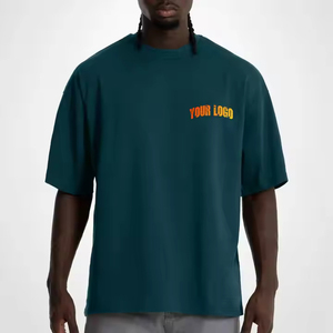 เสื้อยืดสตรีทแวร์คอเต่า แขนสั้น ผ้าฝ้าย 100% ระบายอากาศได้ดี เป็นมิตรกับสิ่งแวดล้อม รับผลิตตามแบบ OEM สำหรับผู้ชายและผู้หญิง ขายส่ง - Product Image 1