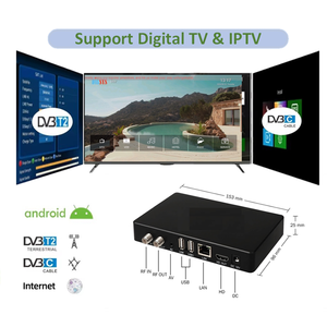 Combo Android DVB STB pour services interactifs sur les flux <span class=keywords><strong>DTV</strong></span> en direct et IPTV - Product Image 1