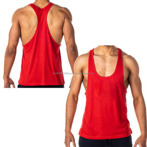 Singlet de sport décontracté pour homme OEM, débardeur en coton et élasthanne personnalisé, débardeur de sport pour la musculation et le fitness, technique lavée - Product Image 6