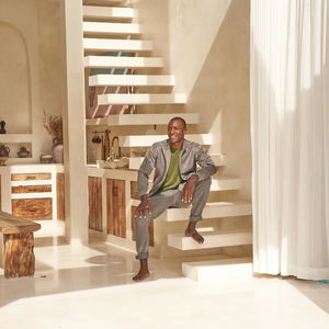 Veste légère en laine tissée délavée noire, décontractée, imperméable, à séchage rapide, écologique, autonome, pour l'été, motif Nuit de Pleine Lune - Product Image 2