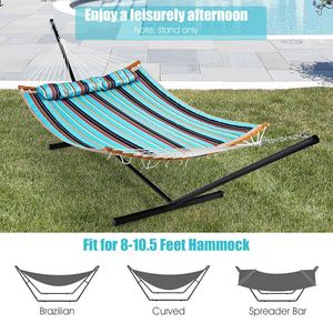 2-Person Heavy Duty <b>Hammock</b> with Stand and Storage Bag Premium Outdoor Furniture - Product Image 5