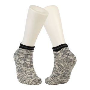 Marled Heather Grey Ankle <b>Socks</b> Pair Eco Friendly Bamboo Merino Wool Hosiery Breathable Anti Bacterial <b>Soft</b> Touch - Product Image 1