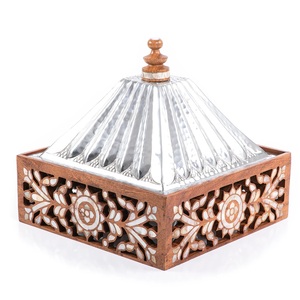 Indian Made Casserole with Lid Modern <b>Square</b> Shaped Designed Durable Quality Food Storage Casserole For Food Serving - Product Image 1