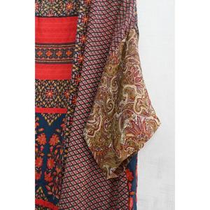 Robe de nuit en soie pour femmes, kimono court imprimé fait main, robe de mariée sexy, vêtements de nuit - Product Image 3