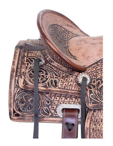 Selle d'équitation légère en cuir véritable américain Selle Western Roping avec Tack Set Selle Roping faite à la main en vrac - Product Image 3