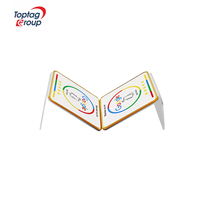 Expositor de mesa personalizado de acrílico y PVC con NFC de 13.56Mhz para código de reseñas de Google y tarjetas de menú impresas para restaurantes