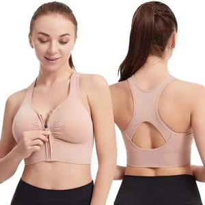 CZGUKE Soutien-gorge de sport à fermeture éclair pour femmes, soutien-gorge résistant aux chocs, grande taille, soutien-gorge de yoga, de course, de fitness, sous-vêtements pour femmes - Product Image 4