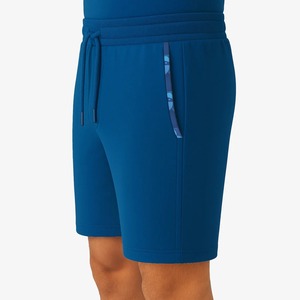 Pantalones Cortos de Playa para Hombre, Color Azul Sólido, Cintura Media, Cordón Ajustable, Secado Rápido, Estilo Casual, Largo Bermuda, Tejido de Poliéster - Product Image 4