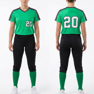 Tenues de sport respirantes personnalisables pour femmes et hommes, uniformes de softball gris et bordeaux, style col en V, ensembles de maillots et pantalons à rayures fines - Product Image 6