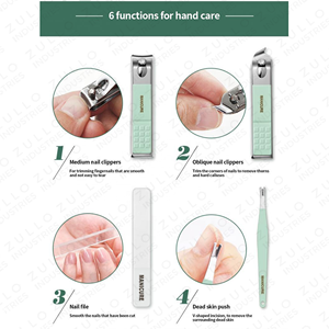 Premium Stainless Steel Nail Care Grooming Kit Heavy Duty Nail Clippers with Elegant Travel Storage <b>Case</b> - Product Image 4