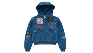 Hoodie Oversize en Coton et Polyester, Coupe Boxy, Épaules Tombantes, Broderie Effet Vieilli, Options de Strass Disponibles, MOQ 10 - Product Image 3