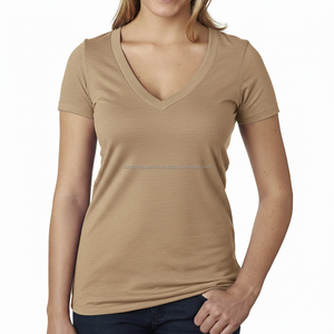 Camiseta de Algodón Transpirable Personalizada para Mujer, con Mangas Cortas, Suave, Veraniega, al por Mayor - Product Image 6