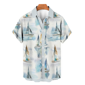Camisa Hawaiana de Verano con Estampado 3D de Palmeras, Camisa Gráfica de Playa para Hombre, Estilo Resort Oversize, Moda Casual Urbana - Product Image 6
