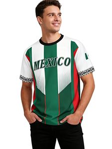 Maillot de football pour homme, col en V, manches courtes, personnalisable avec nom et numéro, respirant, en polyester, vêtements de sport pour adulte, tenue d'équipe - Product Image 1