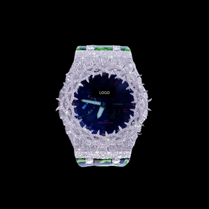 Moissanite VVS Diamond Handmade HipHop <b>Watch</b> For Unisex Fully Customize High Quality <b>Watch</b> With Rubber Band In Best Price - Product Image 1