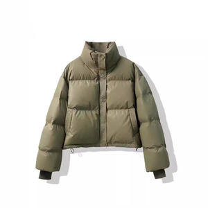 Veste élégante pour femmes Ecoparty, parka courte rembourrée noire, imperméable, manteaux fins pour femmes, fermeture éclair décontractée, chaud pour l'hiver - Product Image 5