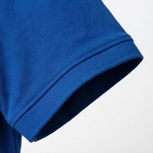 Men's Royal <b>Blue</b> Short Sleeve <b>Polo</b> <b>Shirt</b> Cotton Knitted Casual Breathable Solid Design Regular Fit - Product Image 6