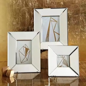 Decorative Interior Style Metal Glass <b>Picture</b> <b>Frame</b> Modern Photo Display Home Decor - Product Image 3