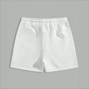 Shorts Blancos para Hombre con Estampado AWE Negro, Cintura con Cordón Ajustable, Estilo Deportivo Casual, 100% Poliéster Transpirable - Product Image 3