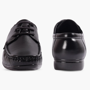 Mocassins noirs en cuir véritable pour hommes, chaussures décontractées et formelles, souples, flexibles, design solide, pour le bureau, les affaires, le quotidien - Product Image 5