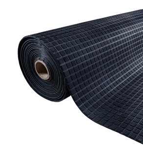 Rollo de Tapete de Goma Negra con Textura de Rejilla para Pisos de Talleres Industriales, Antideslizante, Impermeable y Duradero - Product Image 5