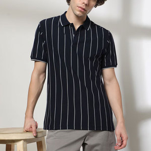 Última Moda en Camisetas Polo de Algodón Personalizadas para Hombre, Tela Jersey Económica con Patrón de Letras Único - Product Image 1