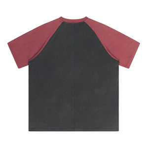 T-shirt imprimé en molleton 100 % coton pour homme, coupe ample, col rond – Tendance, respirant et séchage rapide, anti-boulochage, 220g, service OEM personnalisé - Product Image 2
