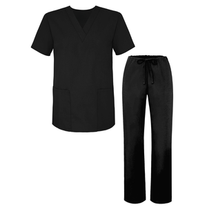 Men's Medical Nursing Doctor <b>Scrub</b> Set <b>Uniform</b> V-neck Shirt & Pants - Product Image 1