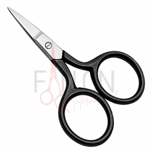 Petites ciseaux de précision pour le soin du visage, manche bleu, ciseaux pour les sourcils et les poils du visage - Product Image 5
