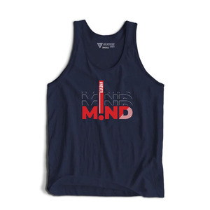 Camiseta sin mangas deportiva personalizada para hombre, color gris, con estampado de construcción corporal, transpirable, cuello en V, 100% algodón, con logo frontal. - Product Image 3
