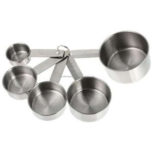 New Style 4 Stainless Steel Pieces <b>Measuring</b> <b>Cups</b> <b>Set</b> at Wholesale Quality Prices Customized Logo Print Different Size <b>Cups</b> <b>Set</b> - Product Image 3