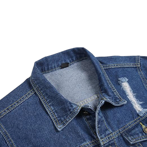 New Loose Fashion Denim Bomber With Stand Collar Workwear Casual <b>Upper</b> Clothes Men's Spring And Autumn Jacket - Product Image 3