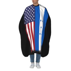 Fournisseur de capes de barbier ODM OEM personnalisées avec logo, en polyester, réglables, imperméables, professionnelles pour salon de coiffure et de coiffage - Product Image 2