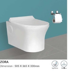 WC MURAL MILANO DIMENSIONS 505X365X330mm - Product Image 2