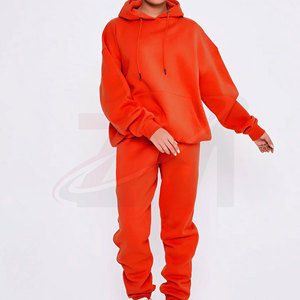 Ropa Deportiva Cómoda, Proveedor OEM ODM, Conjunto Deportivo Informal para Mujer, Sudadera Holgada y Pantalones Deportivos, Ropa Deportiva a la Moda - Product Image 3