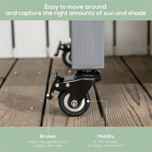 Bac à légumes surélevé avec abri et rangement, pièce unique - Product Image 5